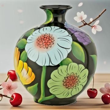 Fleur Seramik Vazo 28 cm