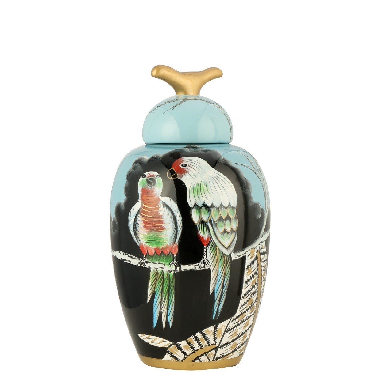 Polly Seramik Turkuaz Vazo 38 cm