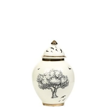 Ağaç Desenli Şah Küp Küçük Boy 21 cm