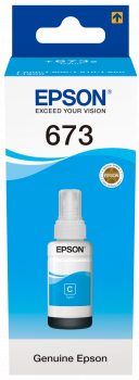 Epson T673 Mavi L800 /L810 /L850 /L1800 İçin 70 ml  Orijinal Mürekkep