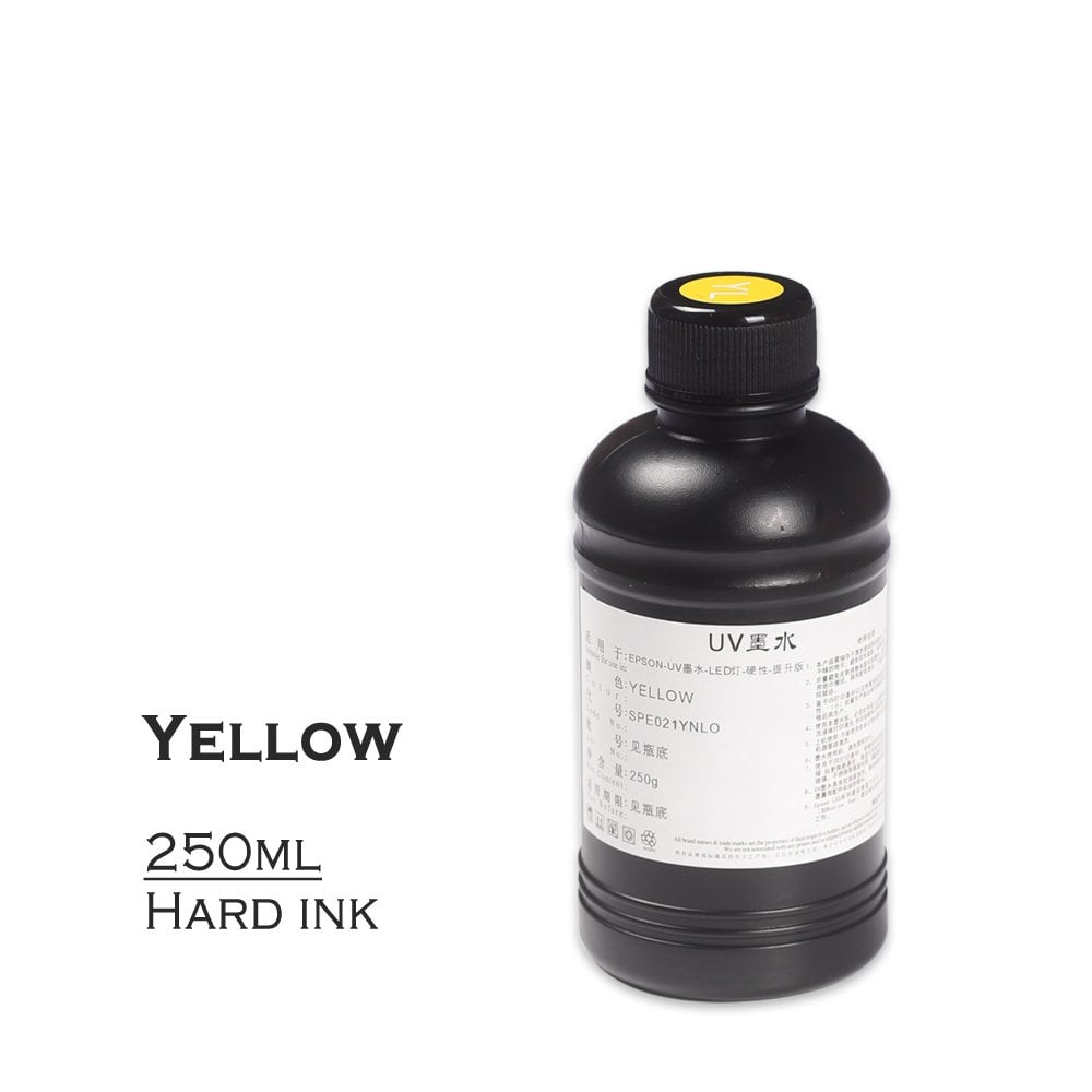Uv Mürekkep 250 ml-Yellow- Sert Zemin