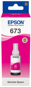 Epson T673 Kırmızı L800 / L810 / L850 / L1800 için  70 ml Orijinal Mürekkep