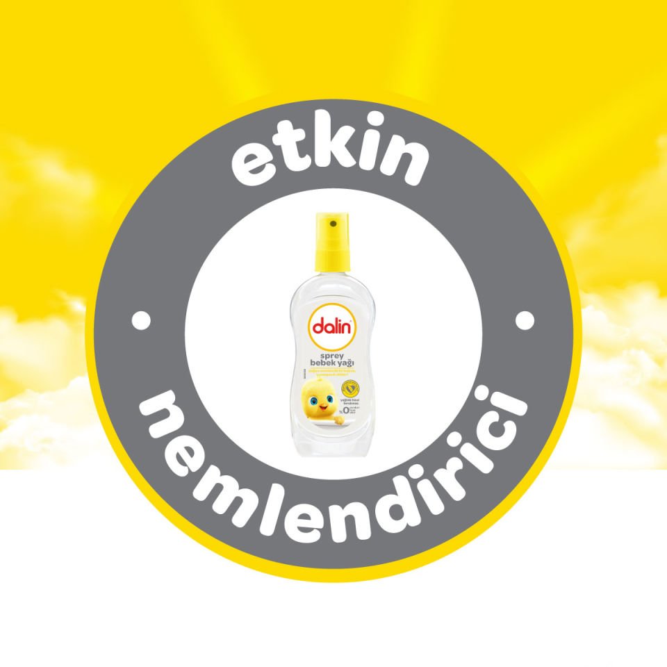 Dalin x 4 Adet Sprey Bebek Yağı Klasik- Bıcı Bıcı 200 ml