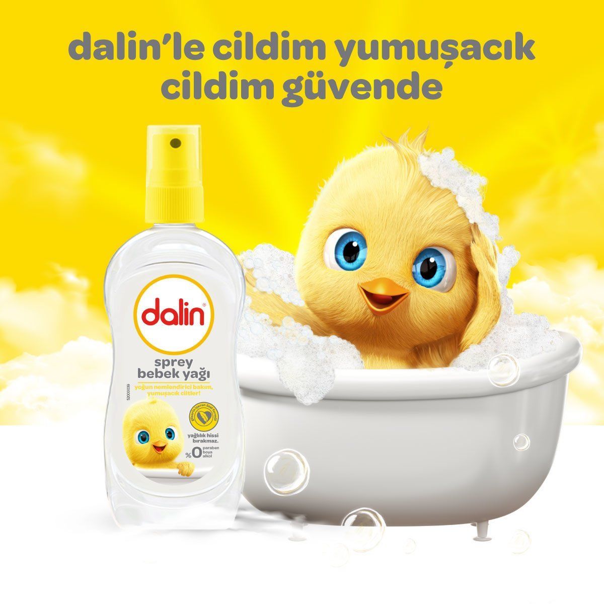 Dalin x 3 Adet Sprey Bebek Yağı Klasik- Bıcı Bıcı 200 ml