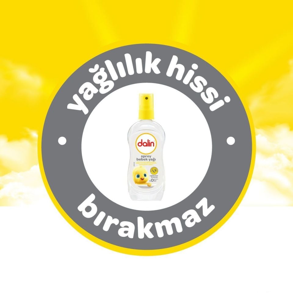 Dalin x 3 Adet Sprey Bebek Yağı Klasik- Bıcı Bıcı 200 ml