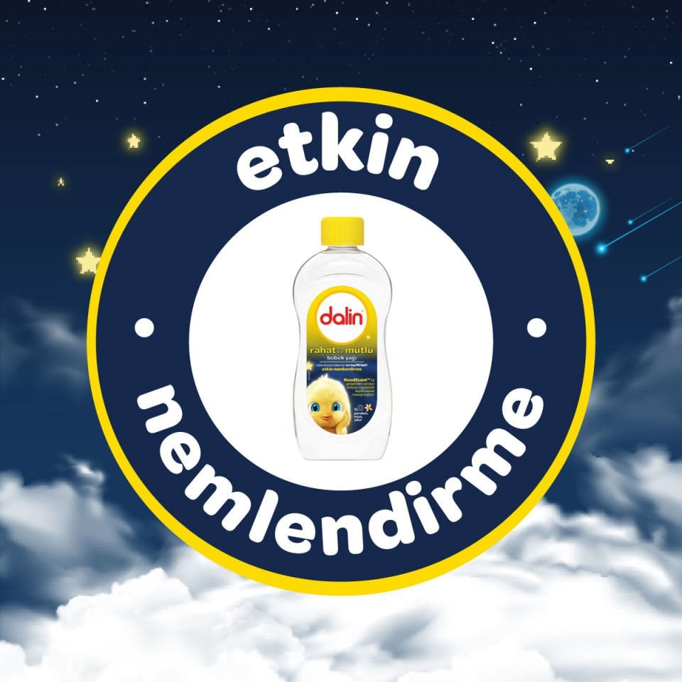 Dalin x 4 Adet Bebek Yağı - Rahat ve Mutlu 300 ml