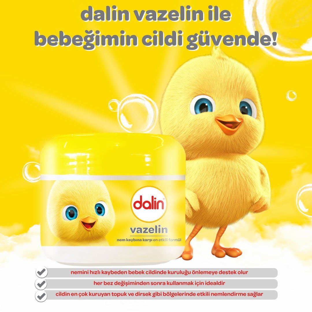 Dalin x 4 Adet Vazelin -Klasik Bıcı Bıcı 100 ml