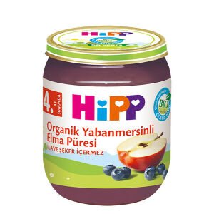 Hipp Organik Yaban Mersinli Elma Püresi 125gr