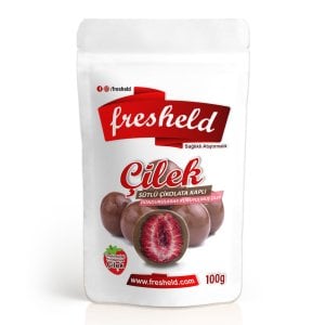 Sütlü Çikolatalı Çilek 100g ( Chocolate covered freeze dried strawberry )