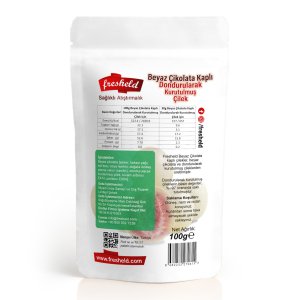 x 6 paket Beyaz Çikolata Kaplı Çilek 100g