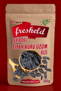 Fresheld Çekirdekli Siyah Üzüm Kurusu 380gr