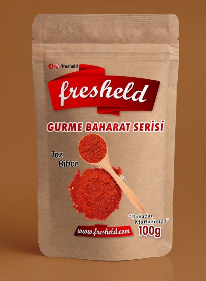 5 Paket - Tatlı Toz Biber 100 gr