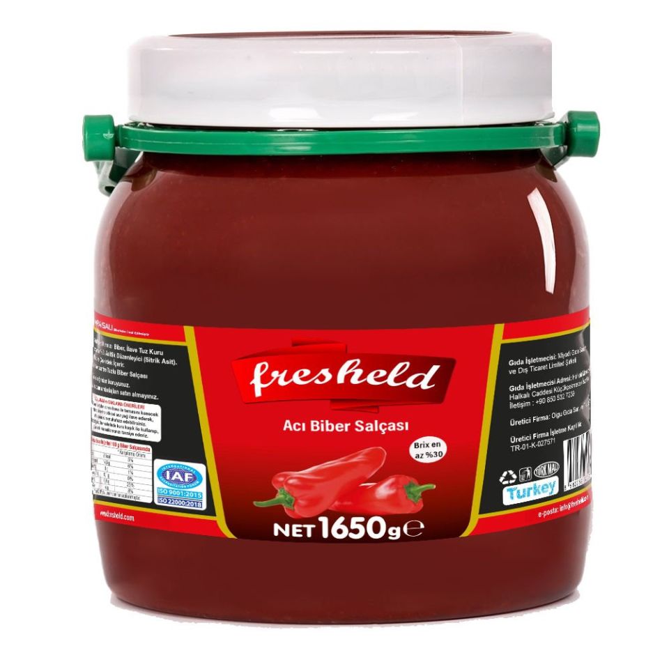 Fresheld x 2 Adet Acı Biber Salçası 1650 gr