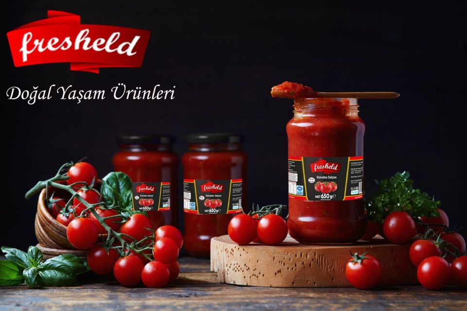 Fresheld x 1 Adet Domates Salçası x 1 Adet Tatlı Biber Salçası 650gr