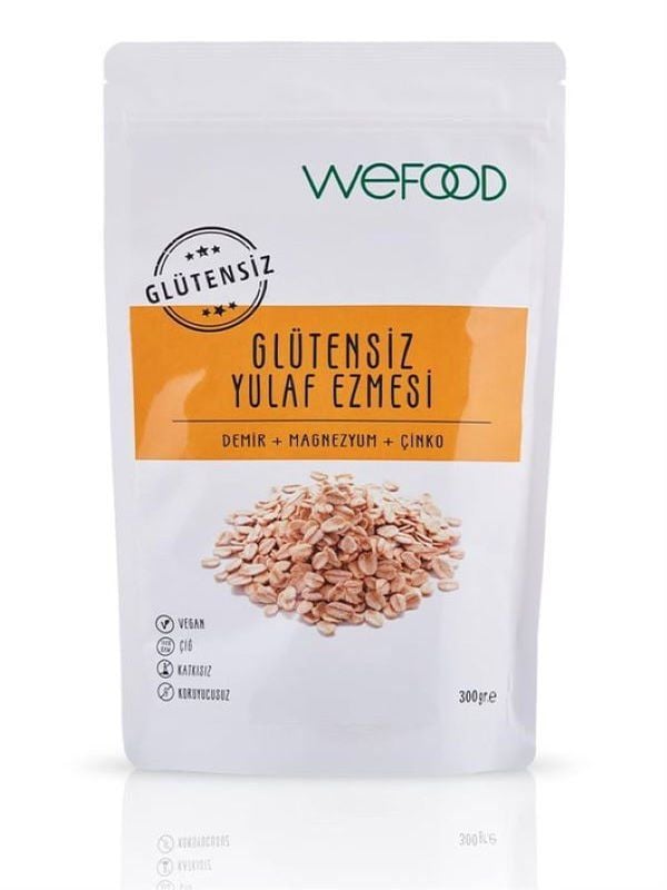 Wefood x 2 Paket Glutensiz Yulaf Ezmesi 300 gr