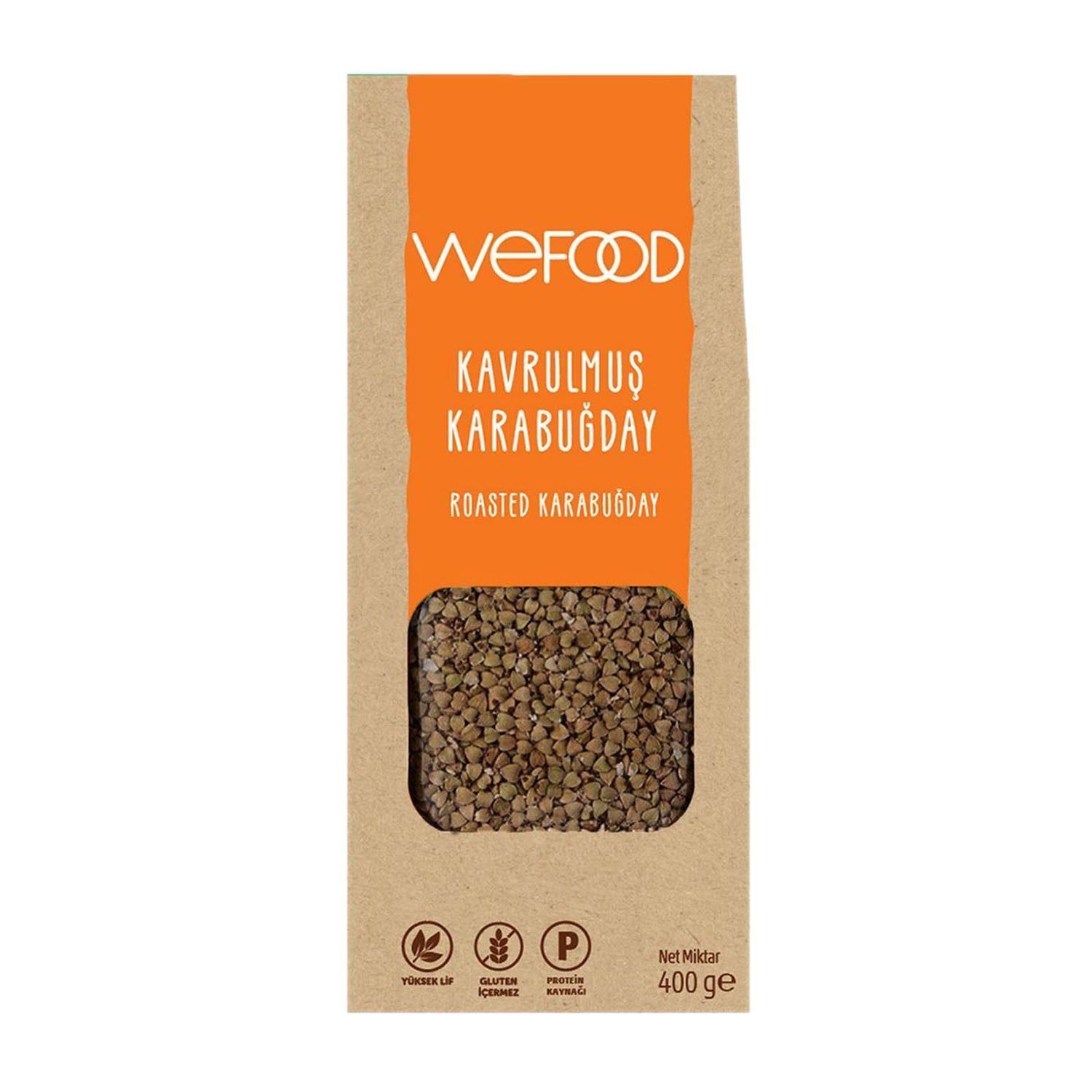 Wefood x 4 Adet  Glutensiz Kavrulmuş Karabuğday 400 gr