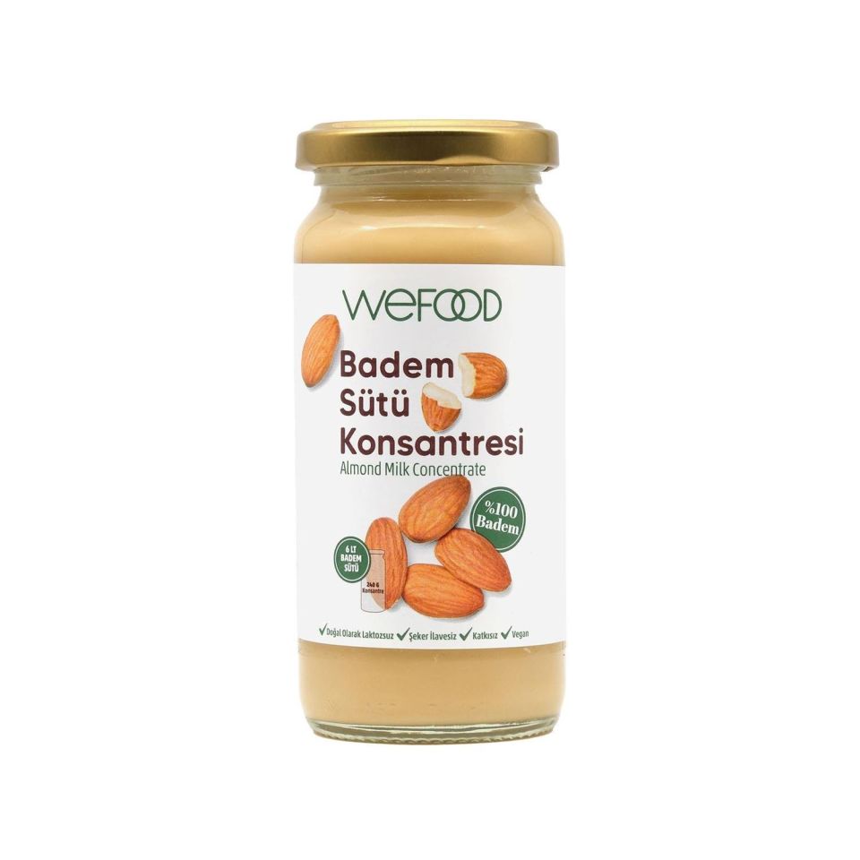 Wefood Badem Sütü Konsantresi (%100 Badem) 240 gr