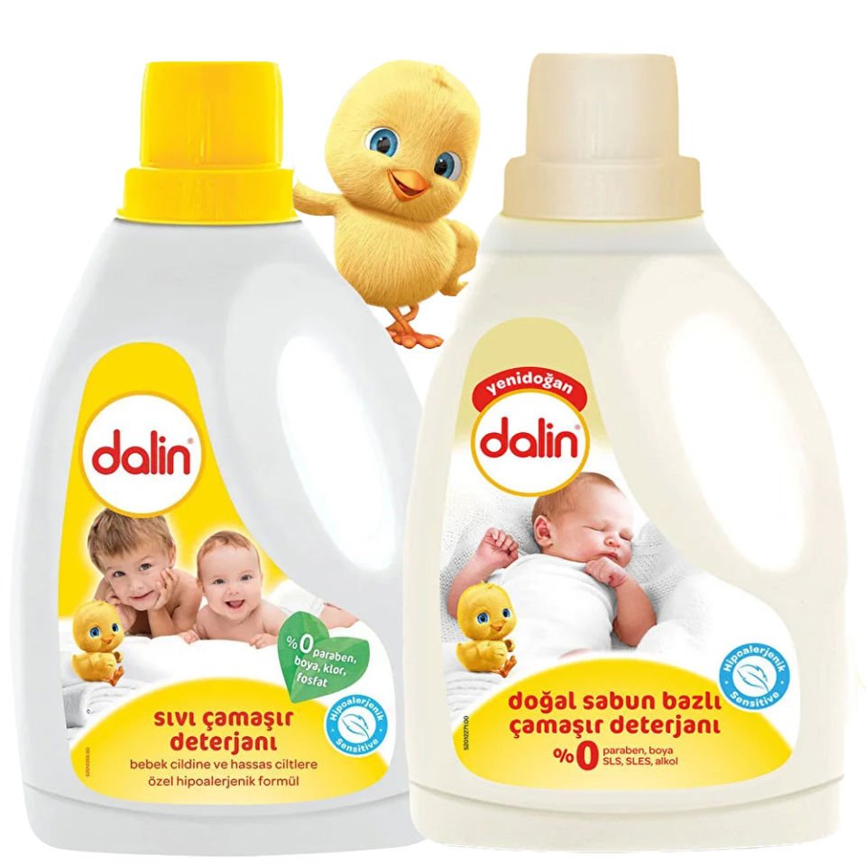 Dalin 2'li Özel Set Doğal Sabun Bazlı Sensitive - Sıvı Çamaşır Deterjanı 1500 ml