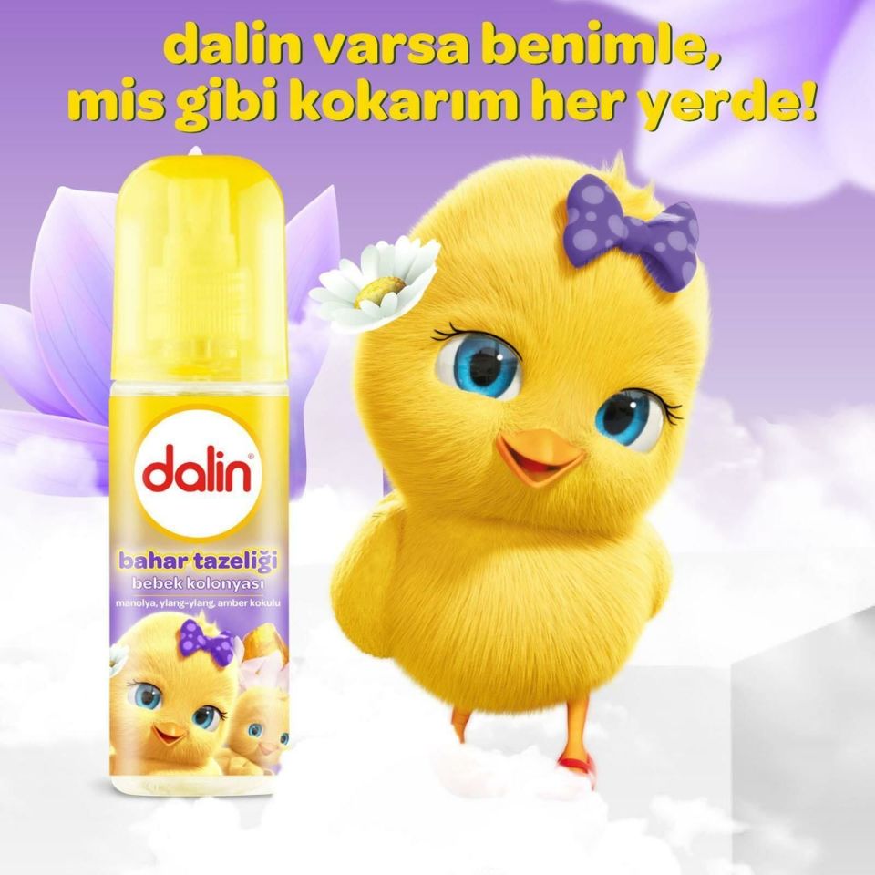 Dalin x 3 Adet Bahar Tazeliği Bebek Kolonyası 150 ml