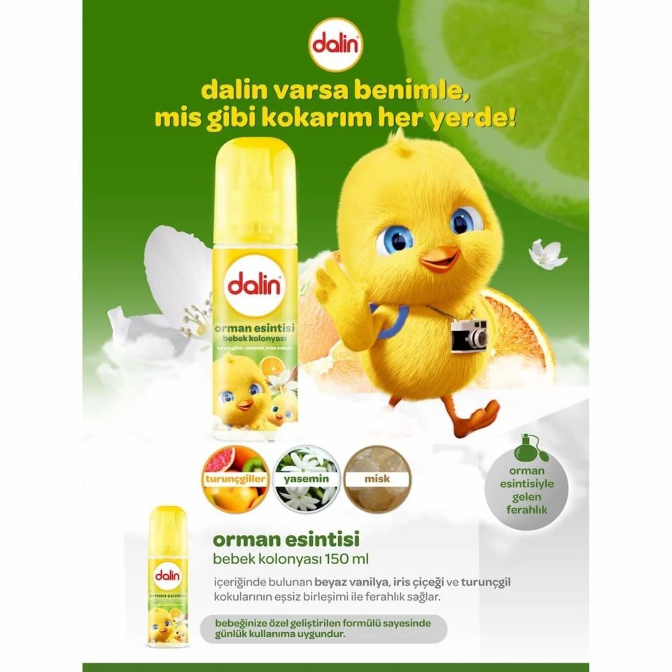 Dalin x 2 Adet Orman Esintisi Bebek Kolonyası 150 ml