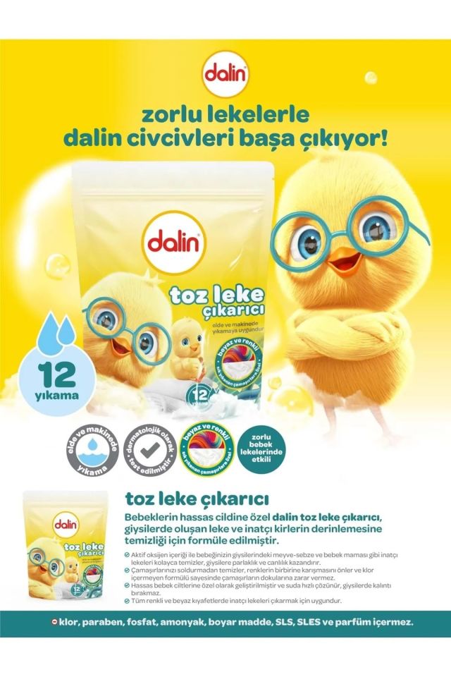 Dalin  x 2 Adet Toz Leke Çıkarıcı 500 gr