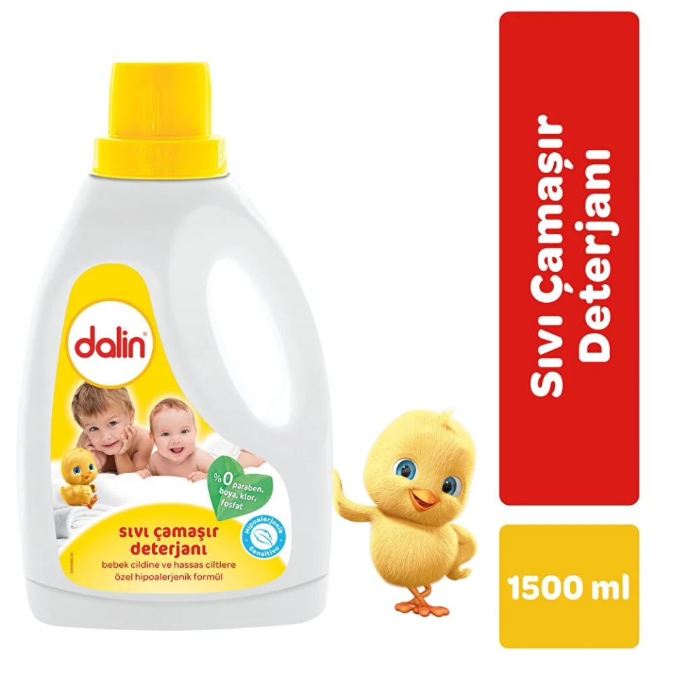 Dalin 2'li Özel Set  Sıvı Çamaşır Deterjanı 1500 ml - x 2 Adet Toz Leke Çıkarıcı 500 gr