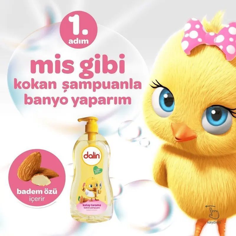Dalin x 3 Adet Kolay Tarama Badem Özlü Şampuan 200 ml