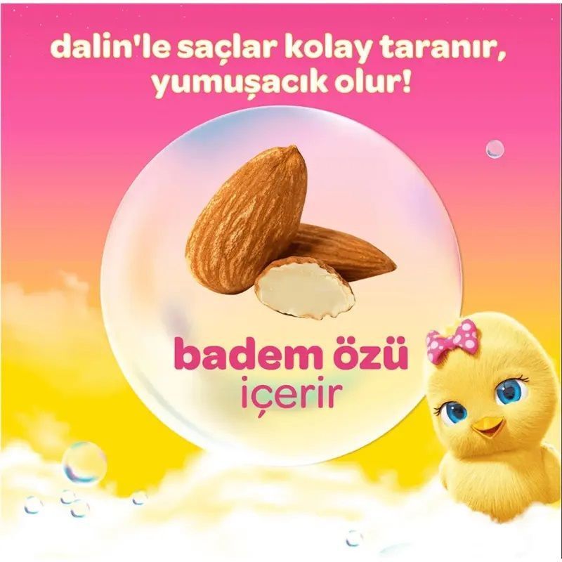 Dalin x 3 Adet Kolay Tarama Badem Özlü Şampuan 200 ml