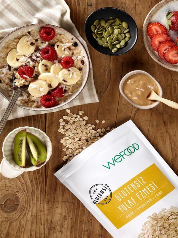 Wefood x 3 Paket Glutensiz Yulaf Ezmesi 300 gr