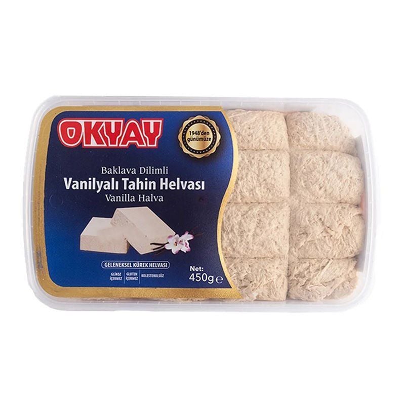 Okyay x 3 Kutu Baklava Dilimli Sade Helva 450 Gr