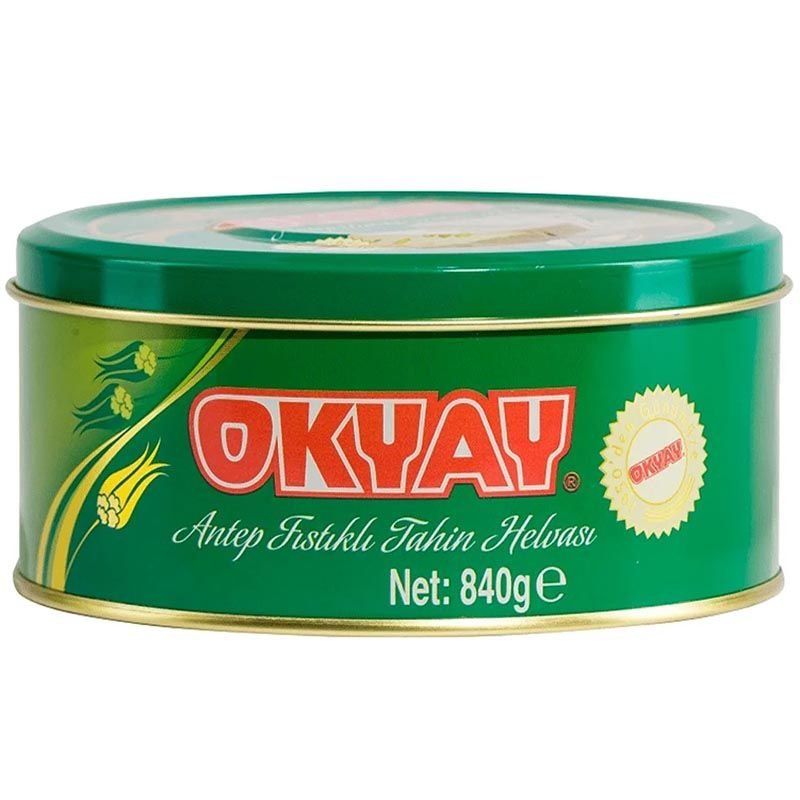 Okyay x 1 Adet Fıstıklı x 1 Adet Vanilyalı Teneke Kutu Helva 840 Gr