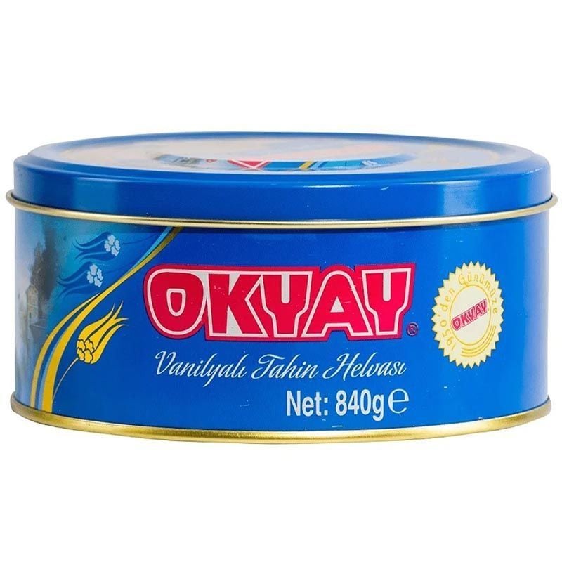 Okyay x 1 Adet Fıstıklı x 1 Adet Vanilyalı Teneke Kutu Helva 840 Gr