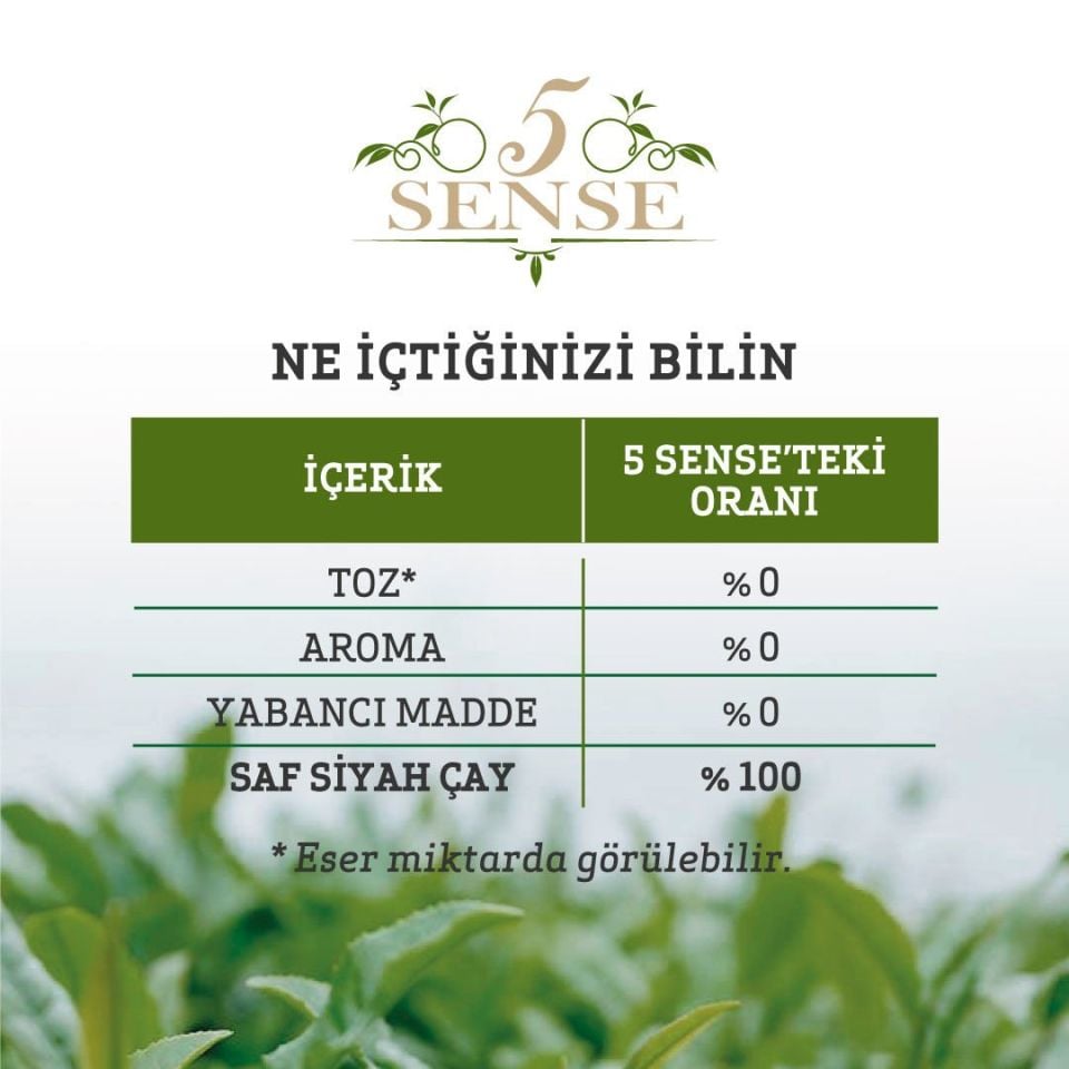 5 Sense x 4 Kutu Floral Bitki Karışımlı Siyah Çay - 1 Kutu 30 Demlik Poşet