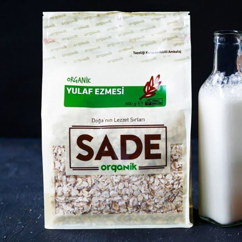 Sade Organik x 4 Paket Yulaf Ezmesi 500g