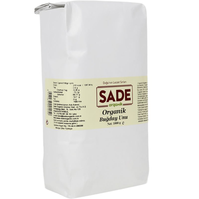Sade Organik Buğday Unu 1000 gr
