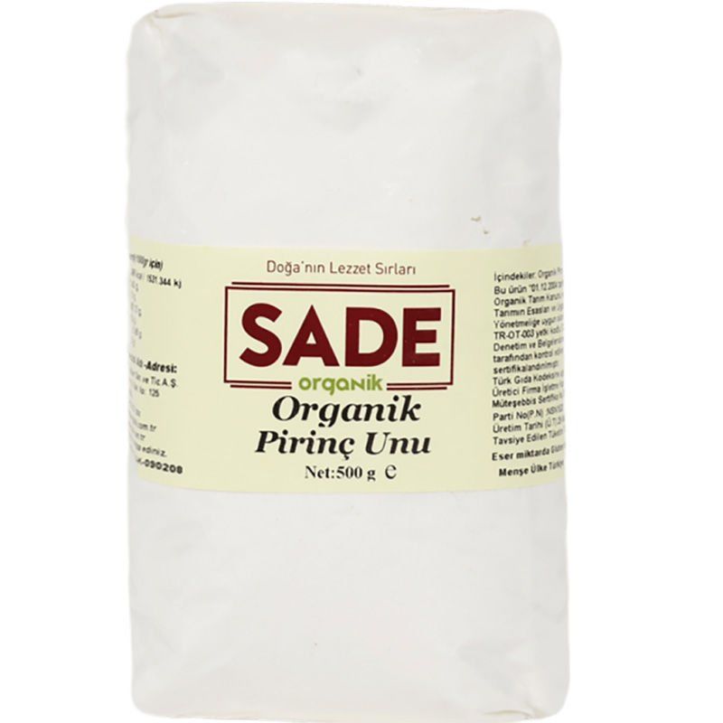 Sade Organik x 2 Paket Pirinç Unu 500 gr
