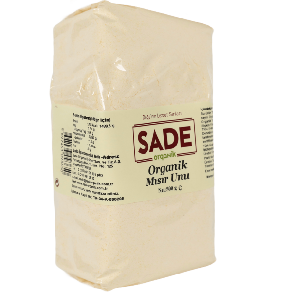 Sade Organik Mısır ve  Pirinç Unu 500 gr