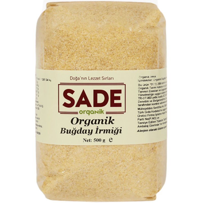 Sade Organik Buğday İrmiği 500g