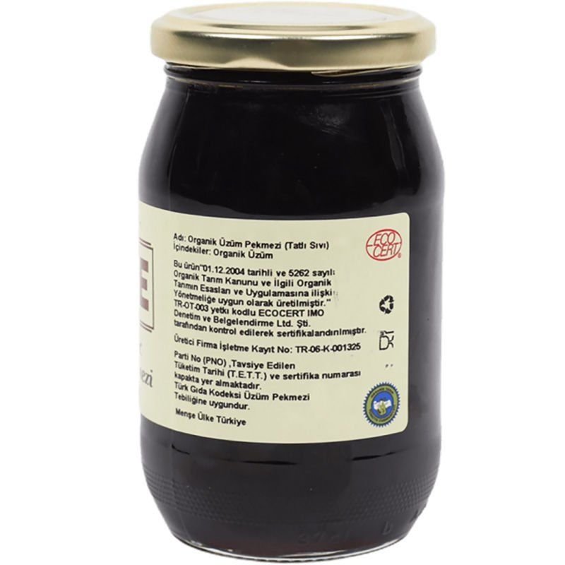 Sade Organik x 2 Kavanoz Üzüm Pekmezi 460 gr