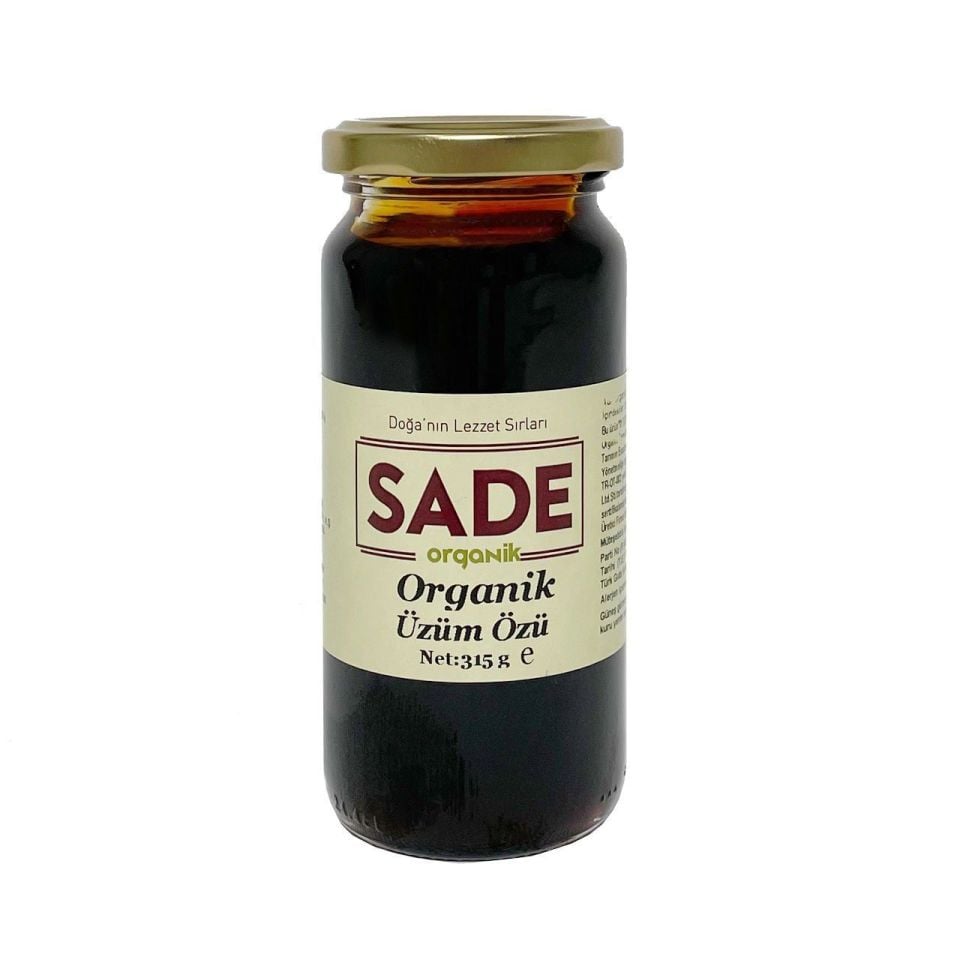 Sade Organik x 3 Kavanoz Üzüm Özü 315 Gr