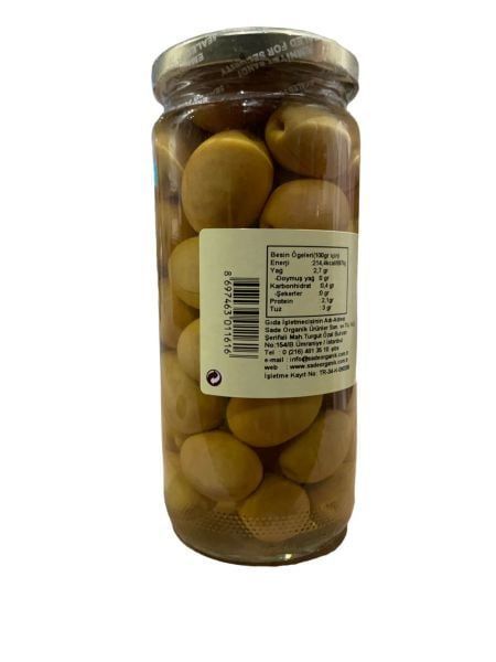 Sade Organik x 2 Kavanoz Yeşil Zeytin 300 GR