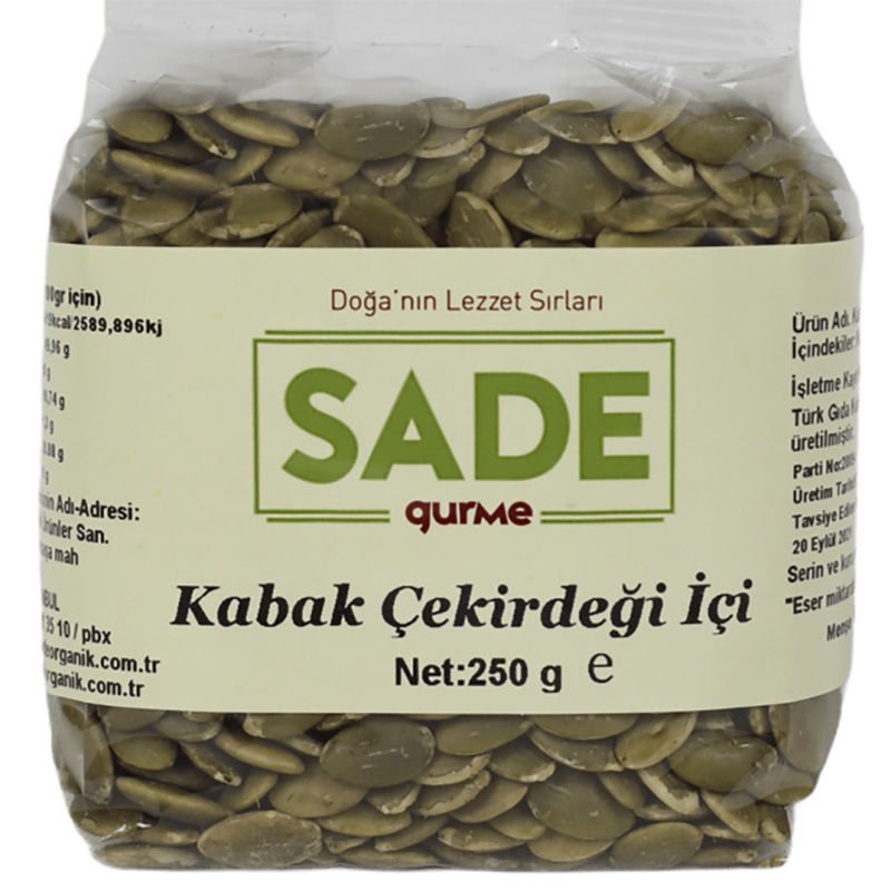 Sade Gurme Kabak Çekirdeği İçi 250 gr