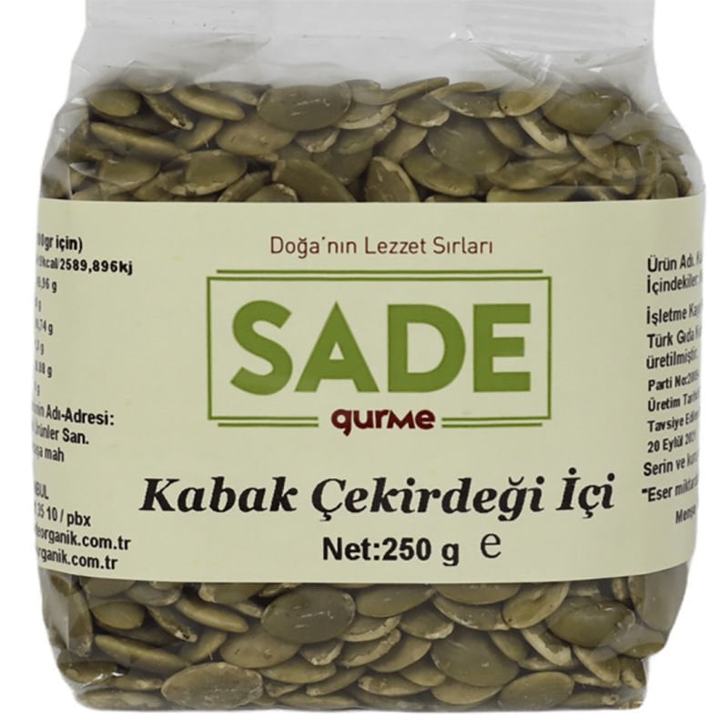 Sade Gurme Kabak Çekirdeği İçi 250 gr