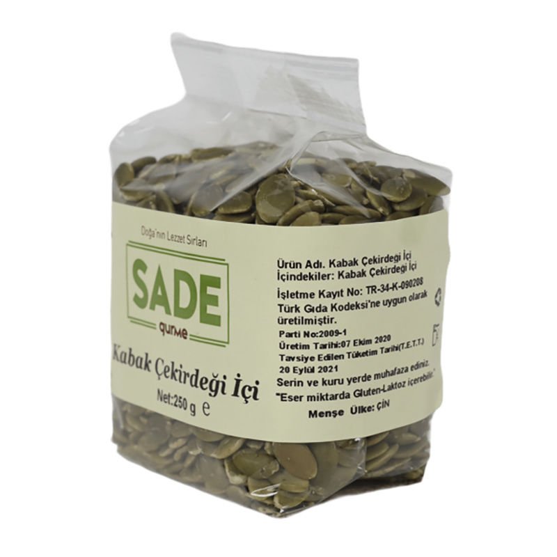 Sade Gurme Kabak Çekirdeği İçi 250 gr