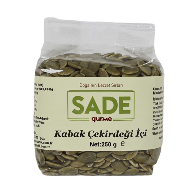 Sade Gurme x 2 Paket Kabak Çekirdeği İçi 250 gr