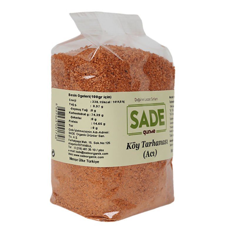 Sade Gurme x 2 Paket  Acılı Köy Tarhanası 500 gr