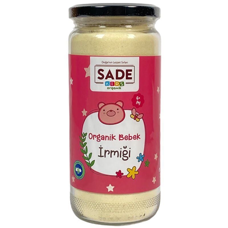 Sade Kids x 4 Kavanoz Organik Bebek İrmiği 330 gr