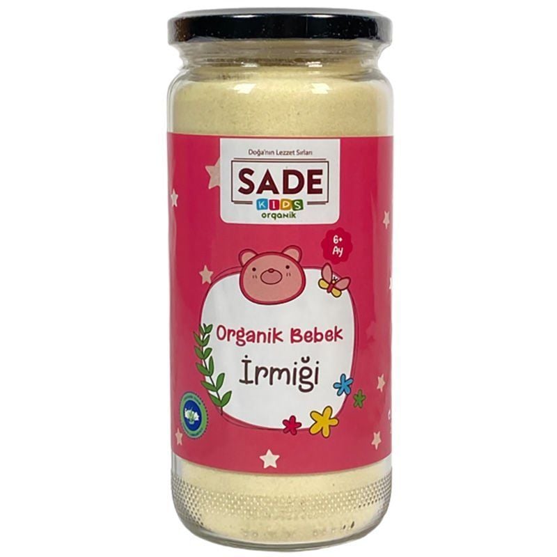 Sade Kids x 4 Kavanoz Organik Bebek İrmiği 330 gr