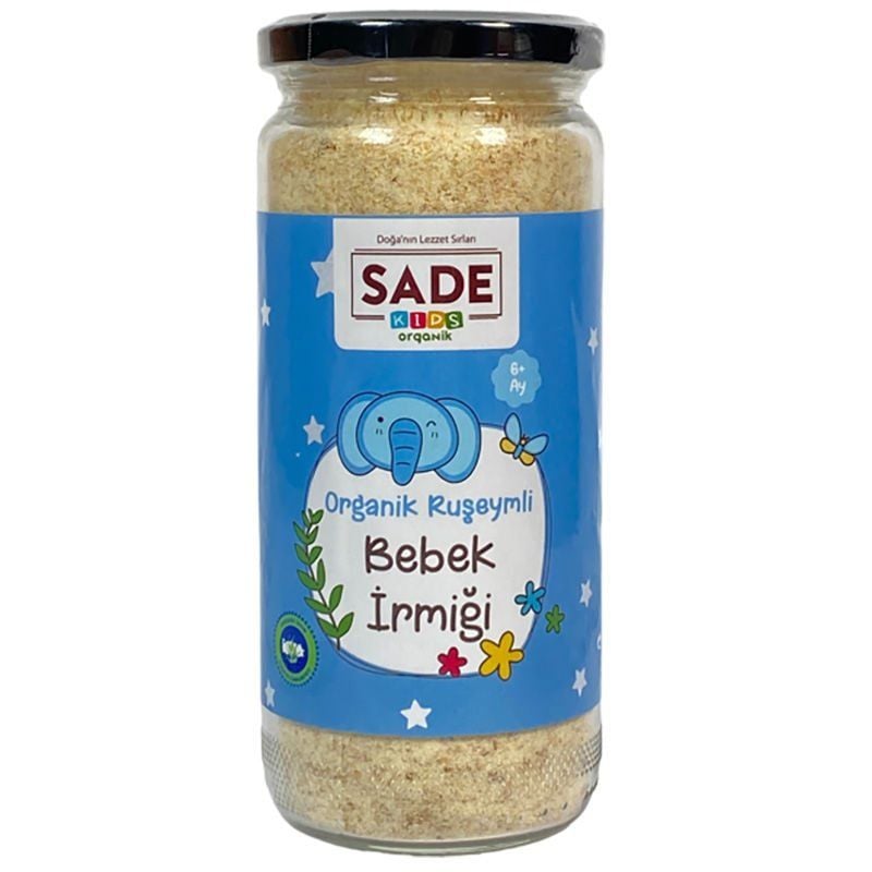 Sade Kids x 2 Kavanoz Organik Ruşeymli Bebek İrmiği 250 gr