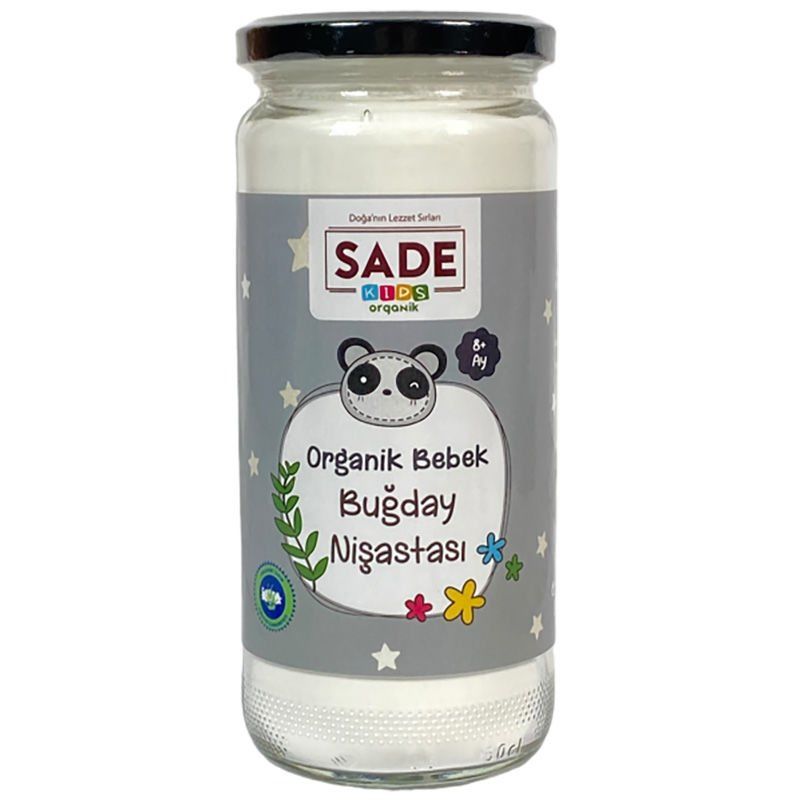 Sade Kids x 2 Kavanoz Organik Bebek Buğday Nişastası 300 gr
